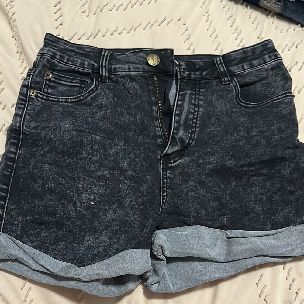 Born Primitive Black Jean Shorts
